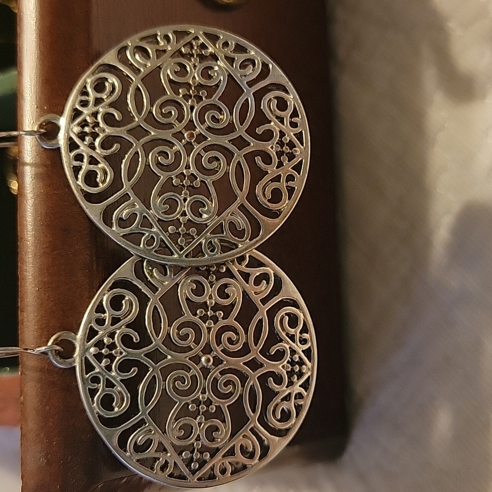 Silver earrings